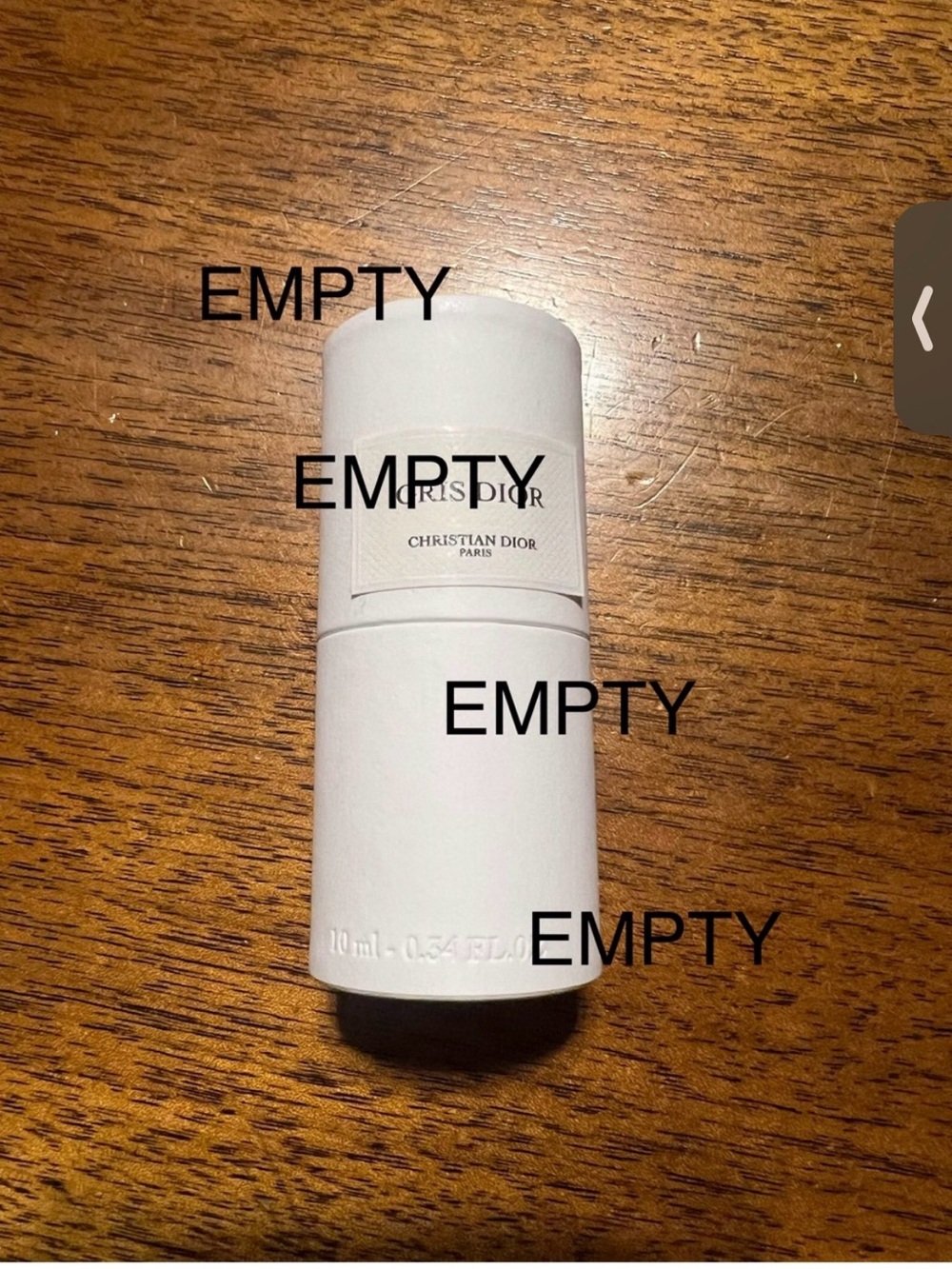 EMPTY Dior Gris and Dior dust bag New